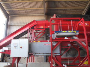 Tong Overband Magnet Materials Recycling Sorting Line